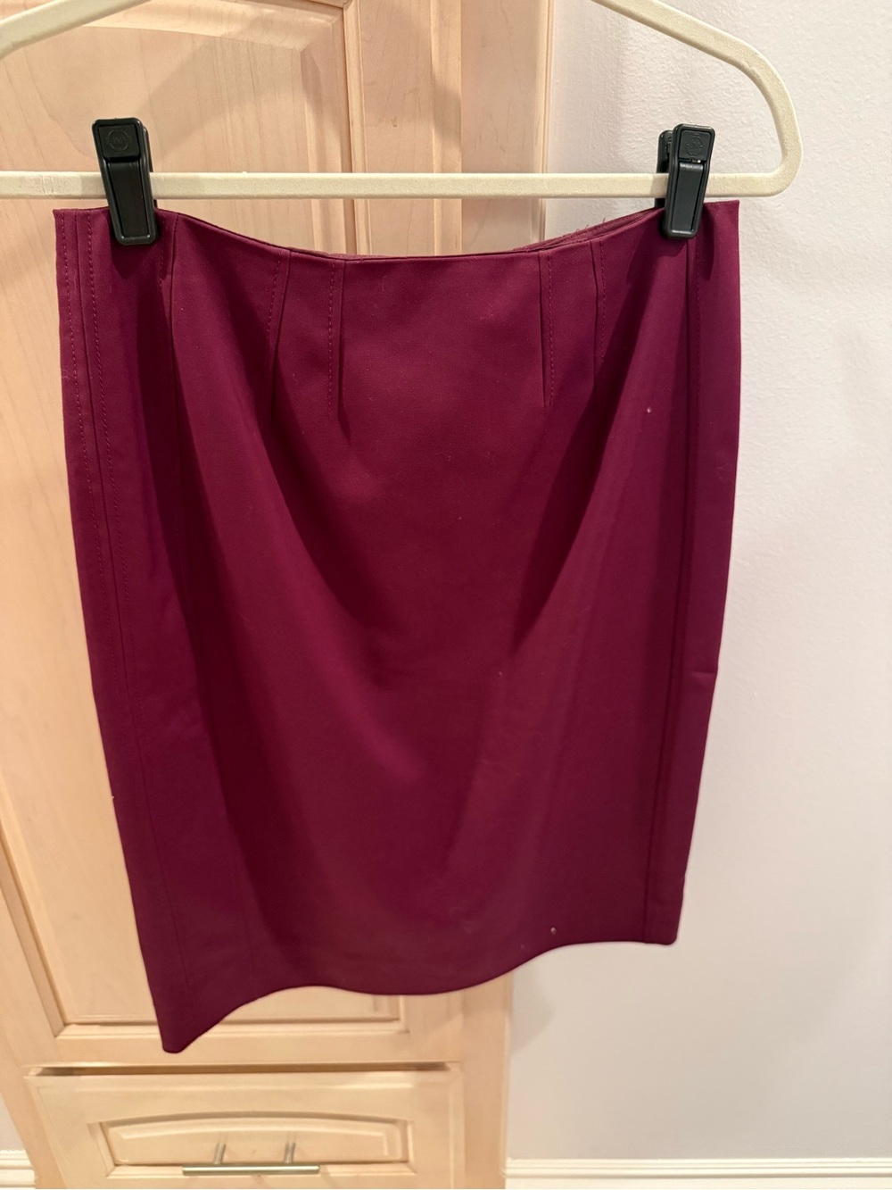 White House Black Market Wine Red Pencil Skirt